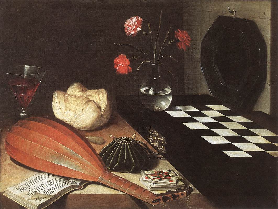 Lubin BAUGIN, Still-life with Chessboard, 1630